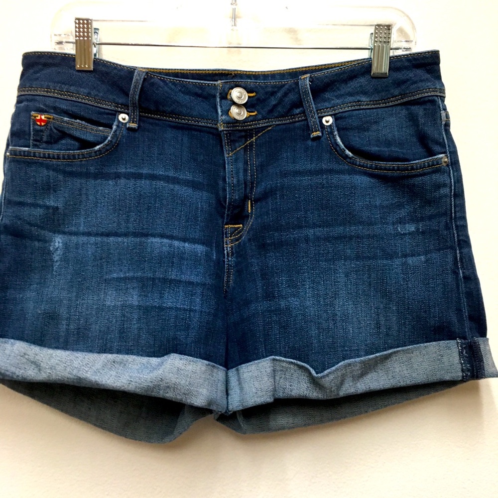 Hudson Croxley Mid Thigh Shorts Jean Shorts 30 Blue Summer Festival Boho